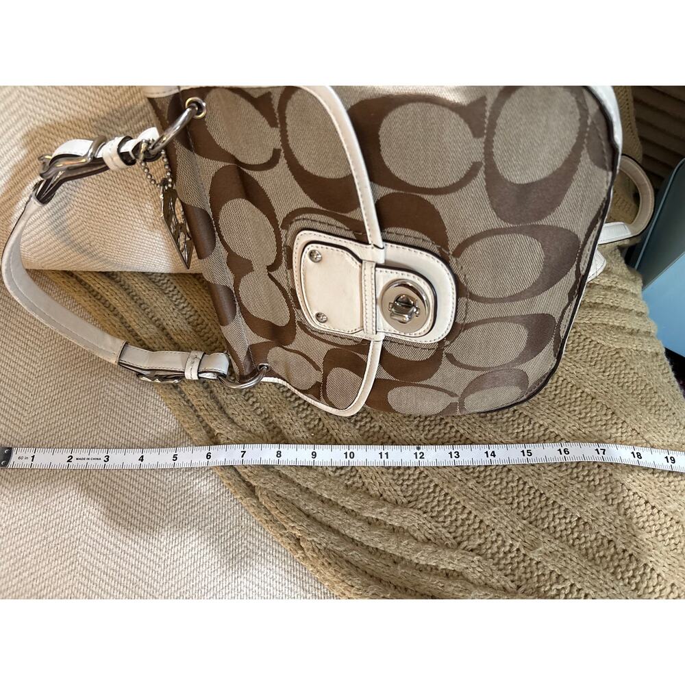 Coach 70th Anniversary Limited Edition Willis 19034 - Ivory/Tan/Khaki - Picture 15 of 16